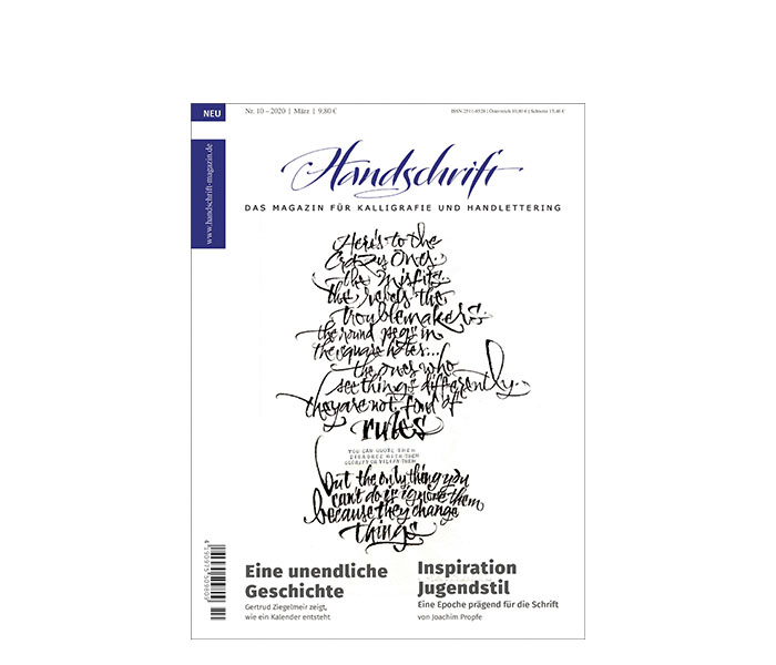 Handschrift 10. Ausgabe