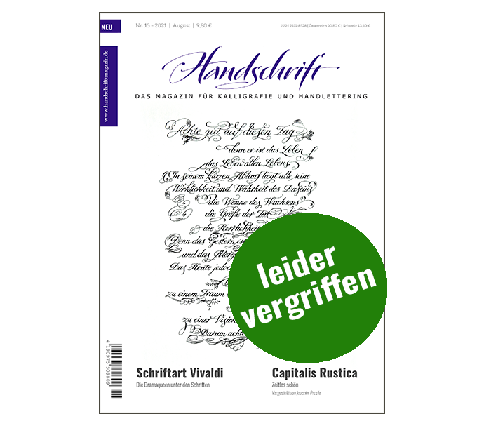 Handschrift 15. Ausgabe