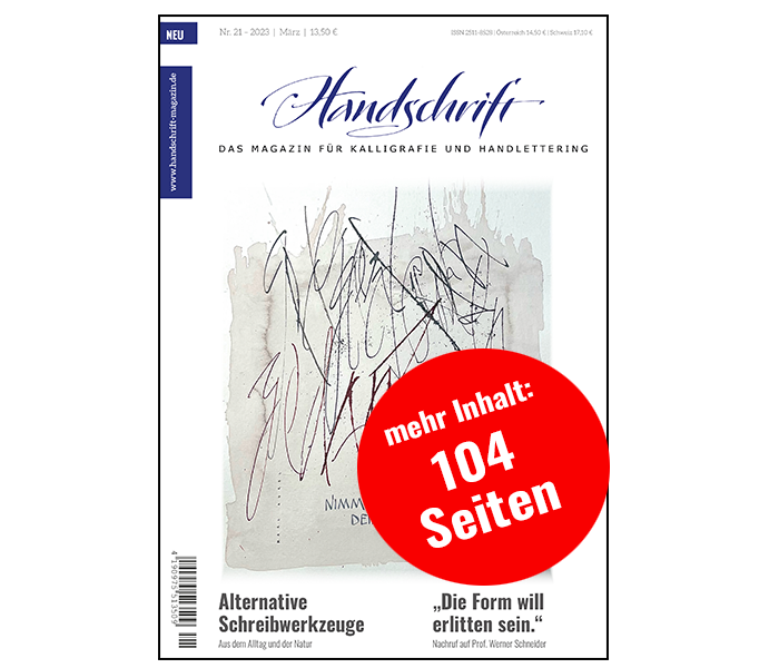 Handschrift 21. Ausgabe
